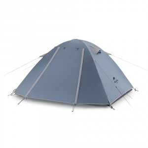 Палатка Naturehike P-Series NH18Z022-P 210T/65D, двухместная, серо-голубая, арт. 6927595783597 [NATUREHIKE]